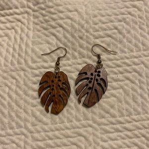 Wood earrings